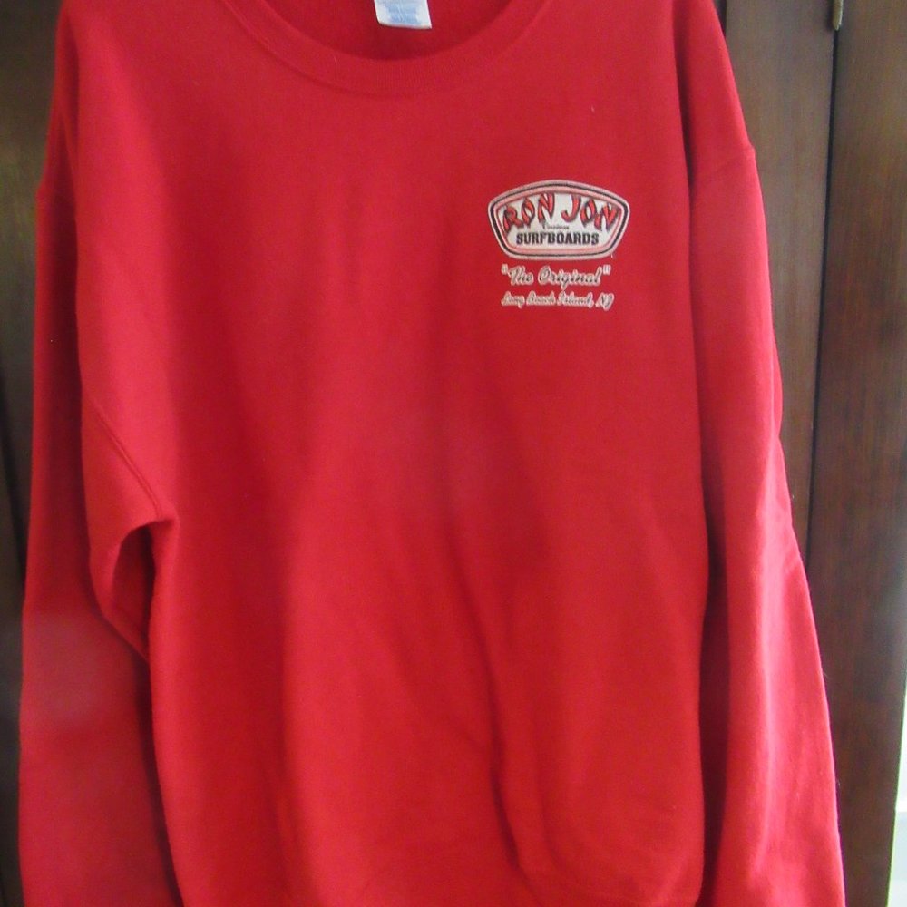 RON JON Surf Shop Men's Red LBI Sweatshirt Large